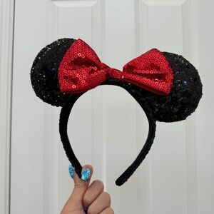 Minnie Mouse sequin ears Disney adult headband